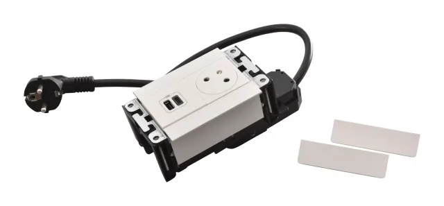 Legrand Incara furniture power module — 250V, IP20, White — 654770