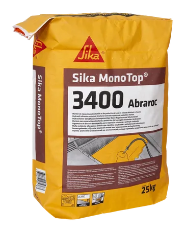 Sika MonoTop®-3400 Abraroc — Repair mortar for hydraulic abrasion resistance