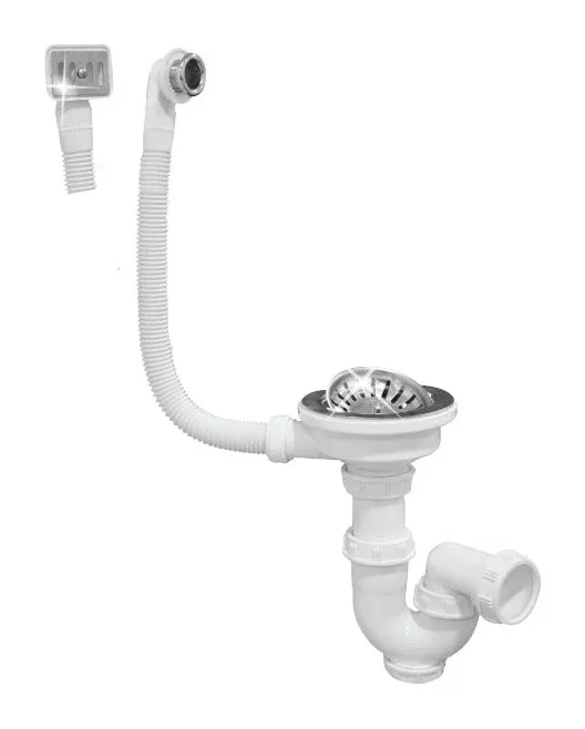 Vidage évier inox/grès simple bac à panier Ø90 EJIM JCU3034