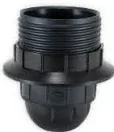 Douille E27 double bague noire STIEL