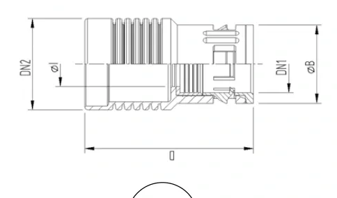 Polyamide fittings — panel mount 5052