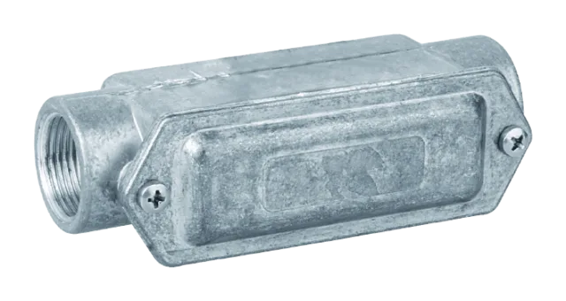 6030 aluminium junction boxes — two straight ways