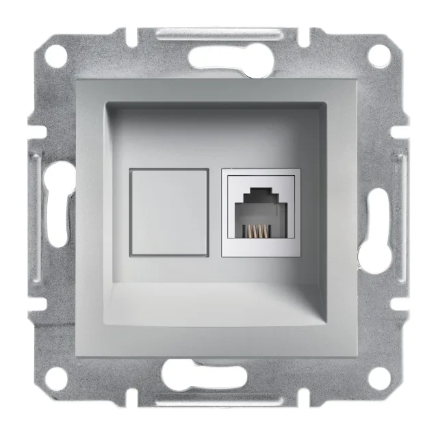 Asfora EPH4100161 rj11 socket outlet — aluminium