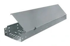 Perforated cable tray with hinged cover — S5