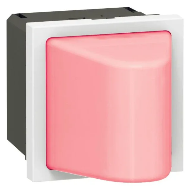 Legrand Mosaic bulkhead light — 230V, 2 modules, Red — 078570