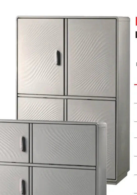 Outdoor enclosure Grafi 12 width 1150mm — Double door 2 compartments