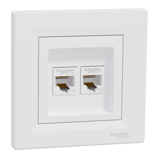 Asfora EPH4400121 rj45 socket outlet — white