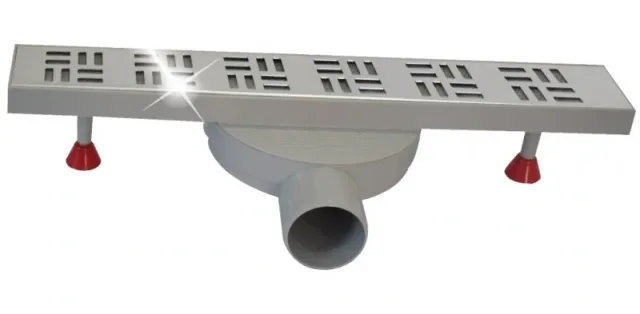 Shower channel drain stainless steel-Slim adjustable L400 Classic 316L EJIM JSB1035