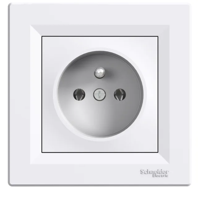 Asfora EPH2800121 earthed socket outlet — white
