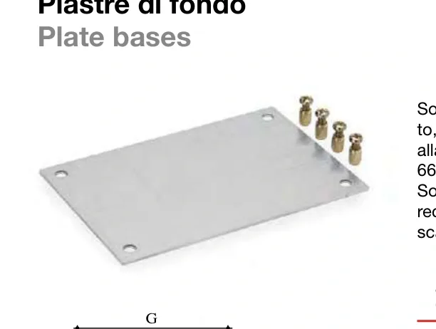 Junction Boxes – accessories — plate bases