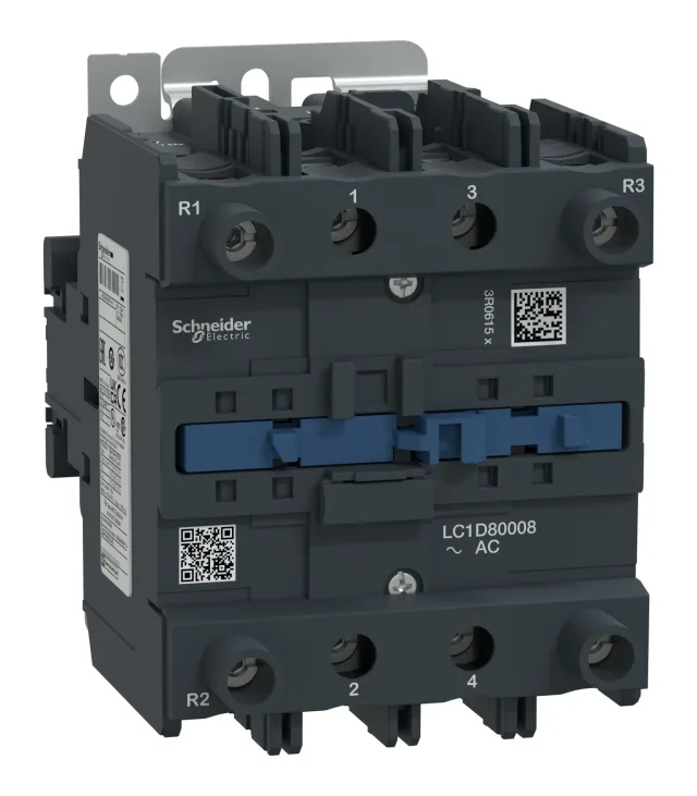 TeSys Deca LC1D80008P7 contactor — 4P, 125 A AC-1, 230 V AC, 50/60 Hz control