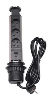 Retractable socket column — SOMEF 70CS3P1C