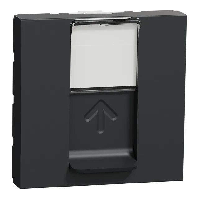 New Unica NU341154 rj45 cat.5e utp data socket — anthracite
