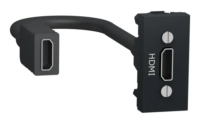 New Unica NU343054 hdmi outlet — anthracite
