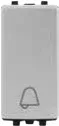 STIEL ALPHA push-button with bell symbol silver