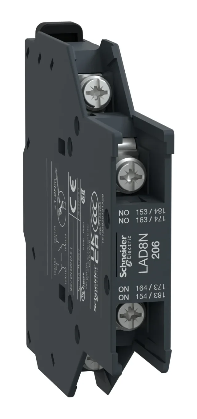 Bloc auxiliaire TeSys Deca LAD8N206 — 2 NO + 0 NF