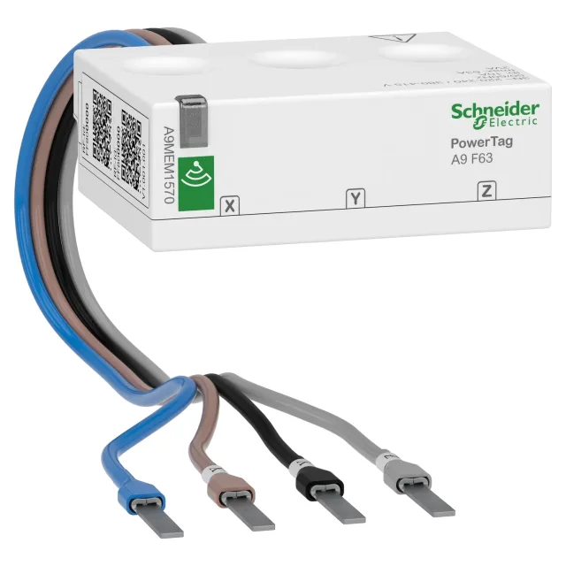 Capteur d’énergie sans fil PowerLogic PowerTag Energy A9MEM1570 – F63 – 3P+N – 63 A