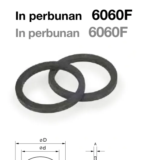 Gasket — in copper 6060r