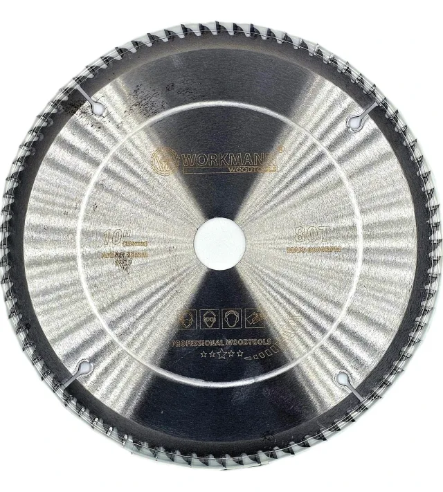 Workmann Pro carbide-tipped MDF saw blade — 250x30 · Z80 · 80 teeth
