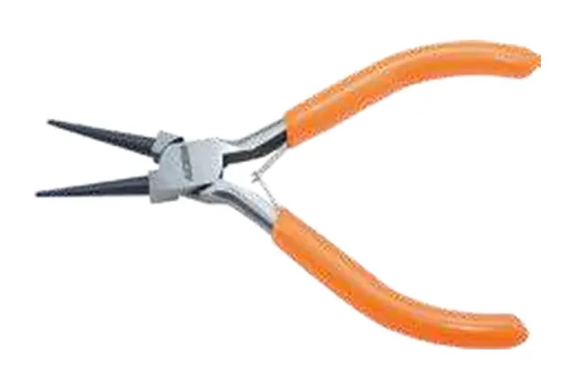 Pince mini électronique à becs ronds courts — 594004