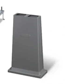 Accessories and spare parts for boxes and road columns – RP series — Base elements and frames for road columns