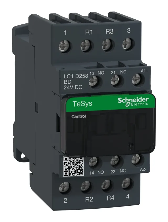 TeSys Deca LC1D258BD contactor — 4P, 40 A AC-1, 24 V DC control