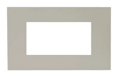 Plate SMART EASY 44 rectangular dove grey matt 4 modules — SOMEF 44PSME4TO
