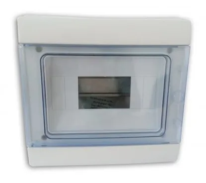 Plastic enclosure surface-mounted 4-8 modules weatherproof IP65 — SOMEF IP65/08