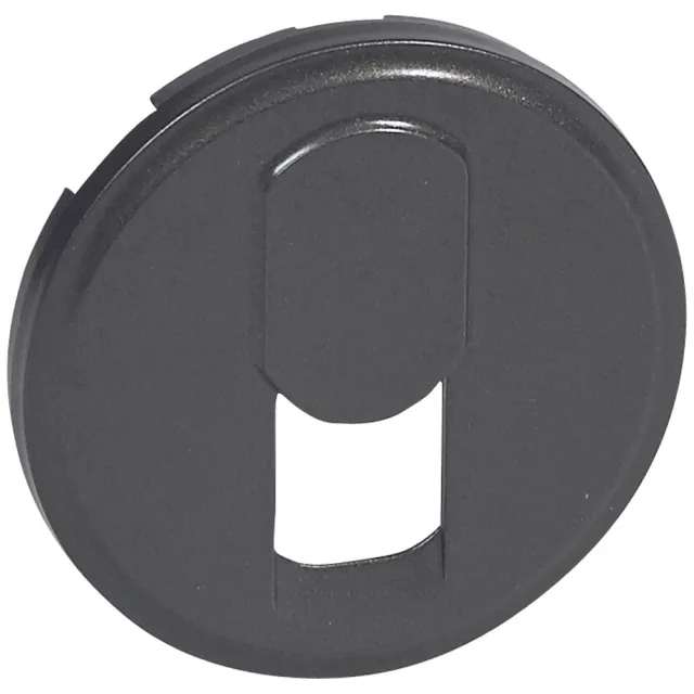 Legrand Céliane cover plate — 2 modules, Black — 067937