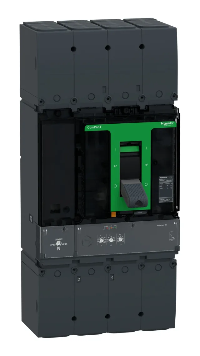 ComPacT NSX C40K42D400 circuit breaker — 4P, 400 A, MicroLogic 2.3