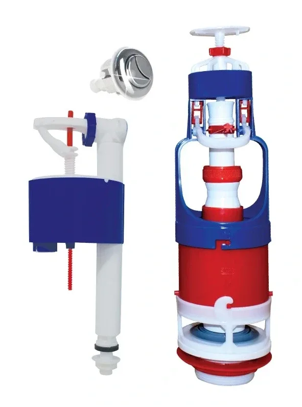 Flush mechanism Rosa dual push-button with float valve sliding bottom inlet EJIM JWC2053