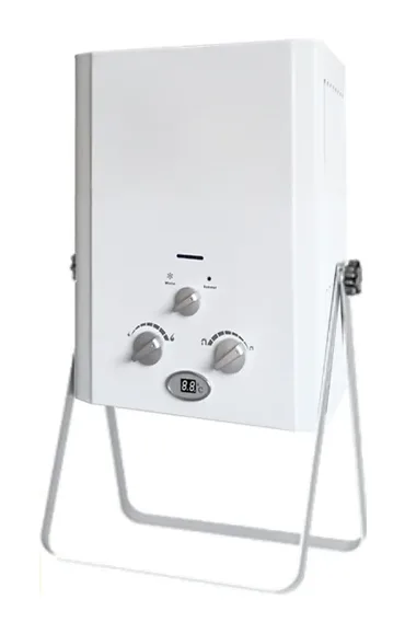 PRESTIGE PG-08 — Chauffe-bain à gaz portable pour usage extérieur 5,5 L/min