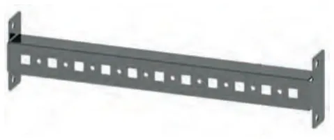 Accessoires d’armoire — Traverse latérale intérieure perforée H30 pour CQE