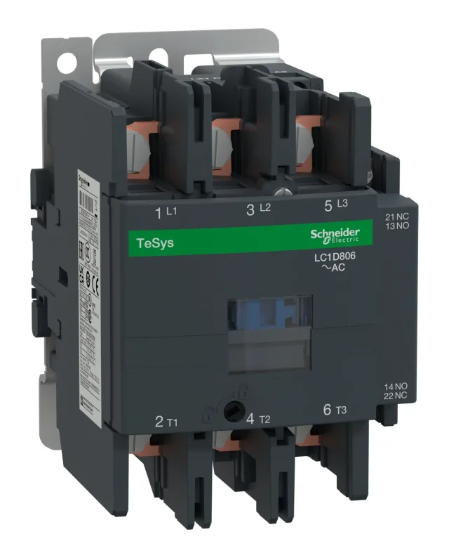TeSys Deca LC1D806F7 contactor — 3P, 80 A AC-3/AC-3e, 110 V AC, 50/60 Hz control
