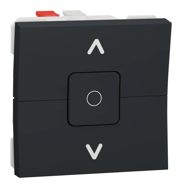New Unica NU320854 roller blind switch — anthracite