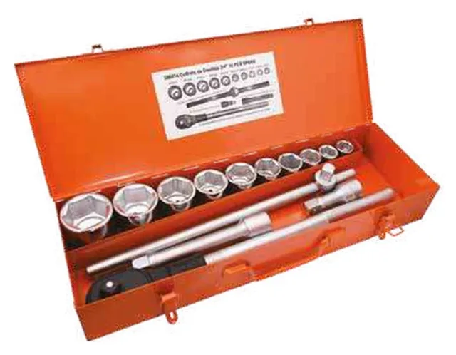 Boxed set of sockets 3/4&Prime; 14 pcs — 586000