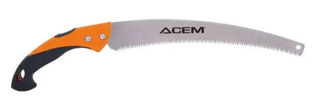 Pruning saw curved blade with dual-material handle — 710322