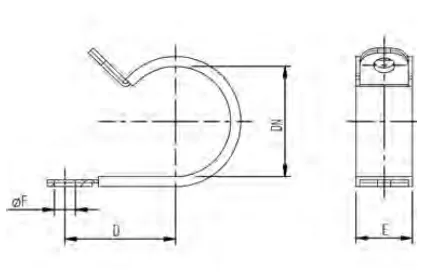 Fasteners — one-piece conduit clamp collars 5044