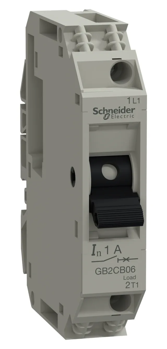 Disjoncteur auxiliaire TeSys GB2CB06 — 1P, Ith 1 A — Schneider Electric
