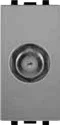 Prise satellite coaxiale type F gris mat STIEL ALPHA