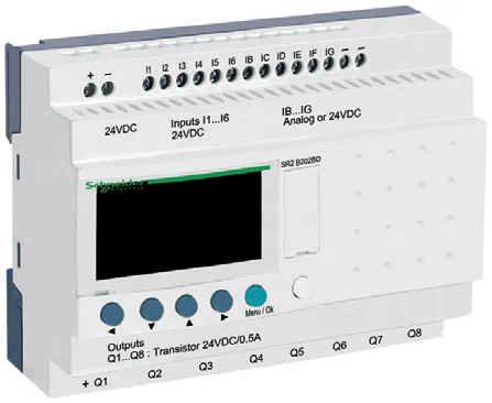 Zelio Logic SR2/SR3 SR2A201BD smart relay – 20 I/O – 24 V DC