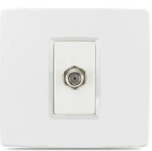 STIEL 6000 coaxial satellite socket white