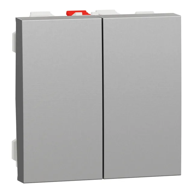Double va-et-vient New Unica NU321330 — aluminium