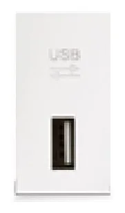 Socket USB for floor box 1 module white — SOMEF 45437SBR