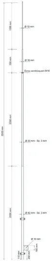 Wall mounting bracket for horizontal mounting