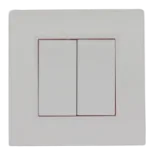 Decorative wall plate BELLA square white — SOMEF 43P03BL