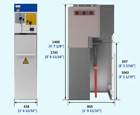 Ormazabal cgm.3-l — Medium-voltage (MV) switchgear cubicle — Line switch