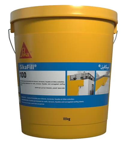 SikaFill®-100 — Flexible acrylic coating for roofs and façades