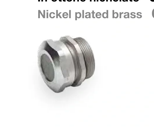 Cable gland — nickel plated brass 6018-m