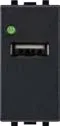 STIEL ALPHA 2A single-port USB charger carbon black